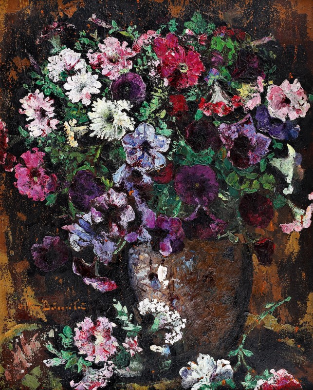 "Pictură. Flori" by Octav Băncilă