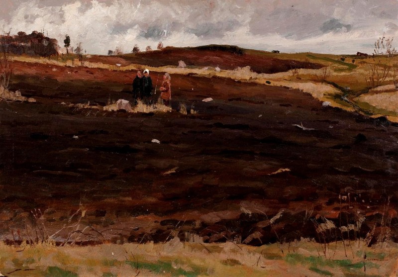 "Compoziție. Peisaj" by Mikhail Grigorevich Bogatyrev
