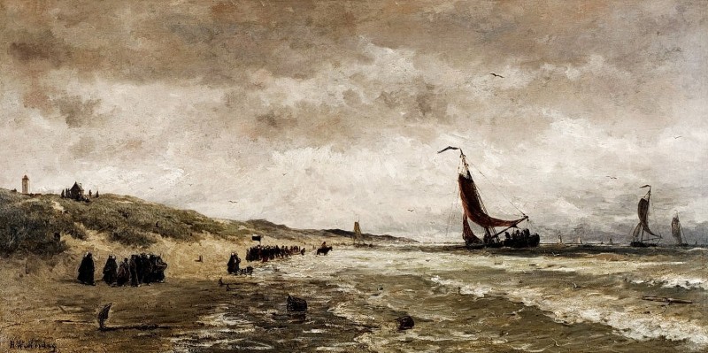 "Painting. Marine landscapes" by Hendrik Willem Mesdag