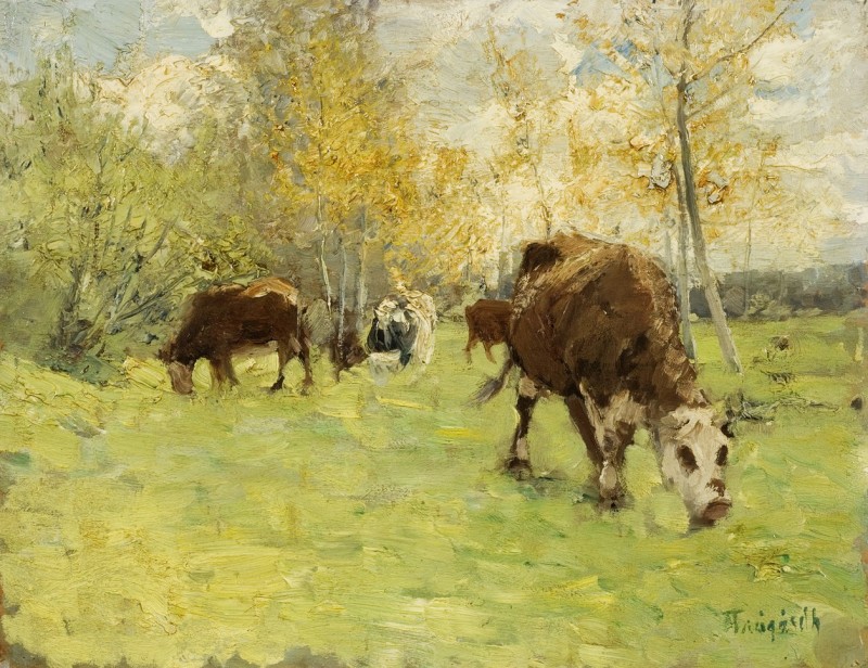 "Painting. Animals" by Carl Trägårdh