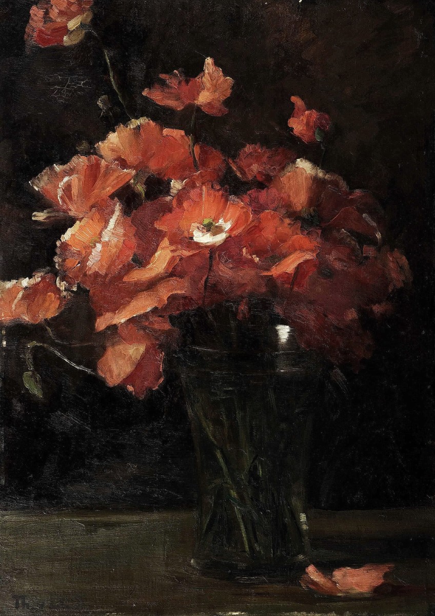 "Pictură. Flori" by Thérèse Schwartze