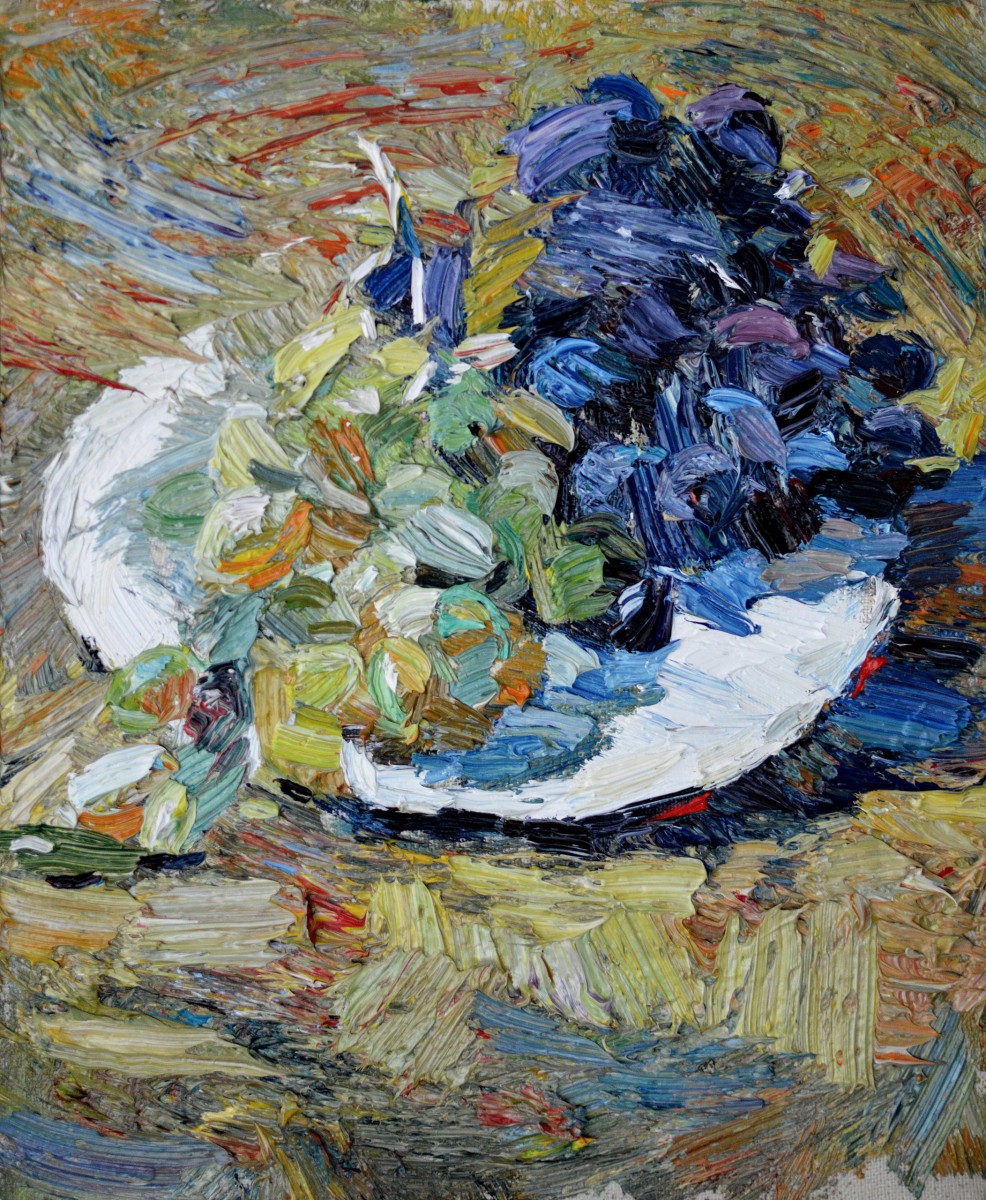 "Studiu" by Nina Apostol, 2020, 300x250mm, ulei pe pânză