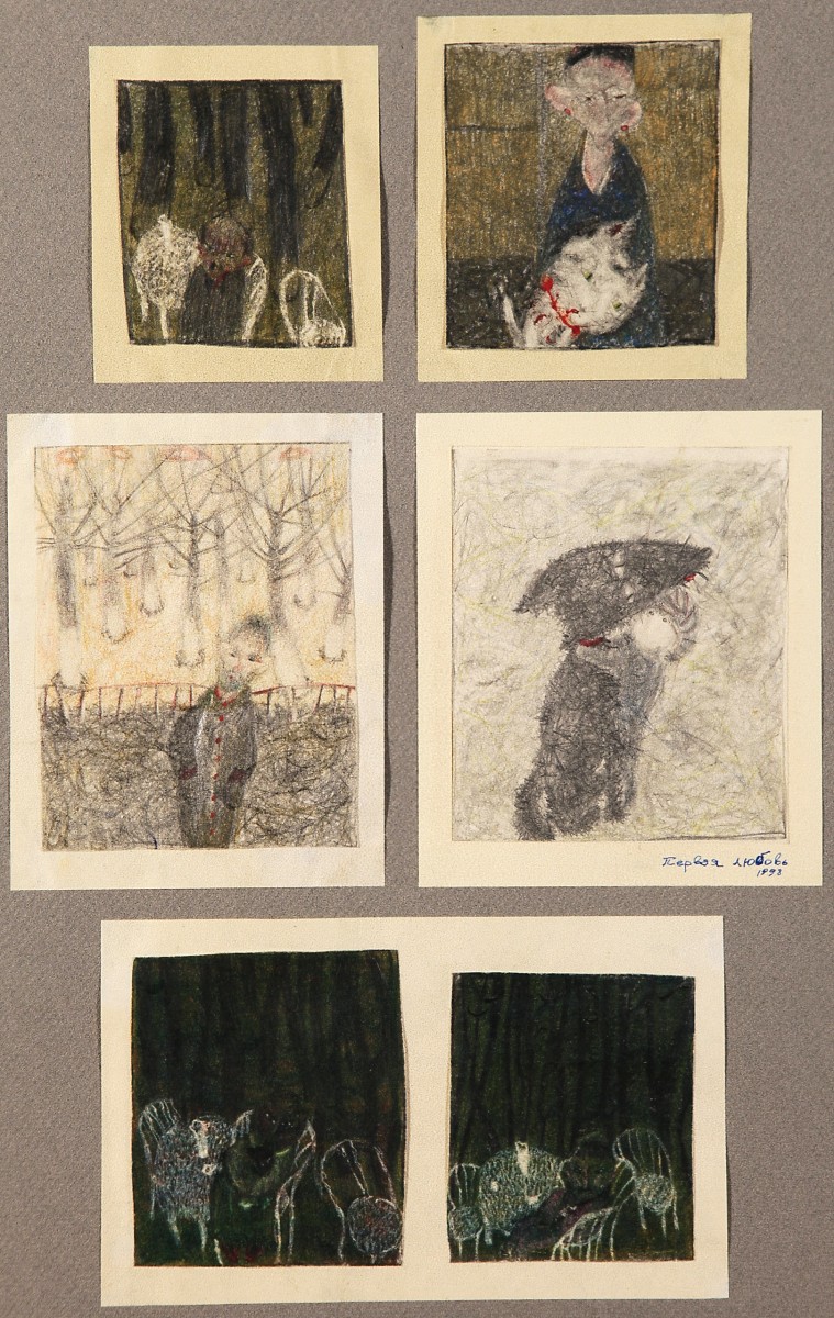 "Drawing. Long term" by Olga Ilieș, 400x300mm, pastel on paper