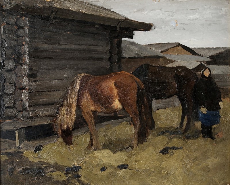 "Painting. Animals" by Vladimir Fedorovich Stozharov