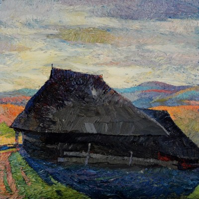 "Марамуреш" by Анатол Гимпу, 2010, 520x520mm, масло / холст