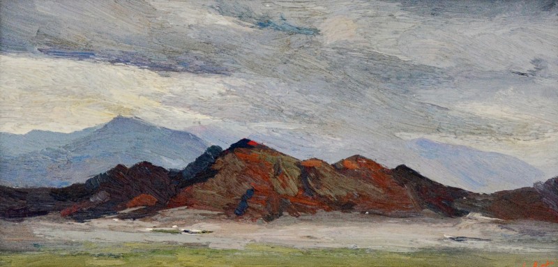 "Туркмения" by Анатол Гимпу, 1999, 350x700mm, масло / холст