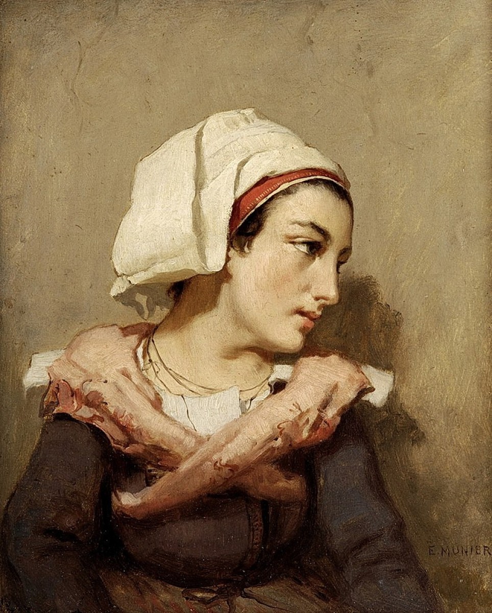 "Painting. Portrait" by Emile Munier