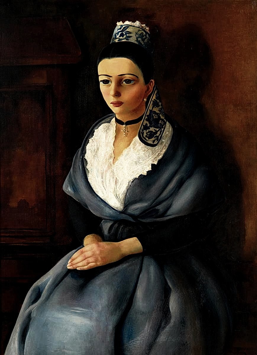 "Pictură. Figură / semifigură" by Moïse Kisling