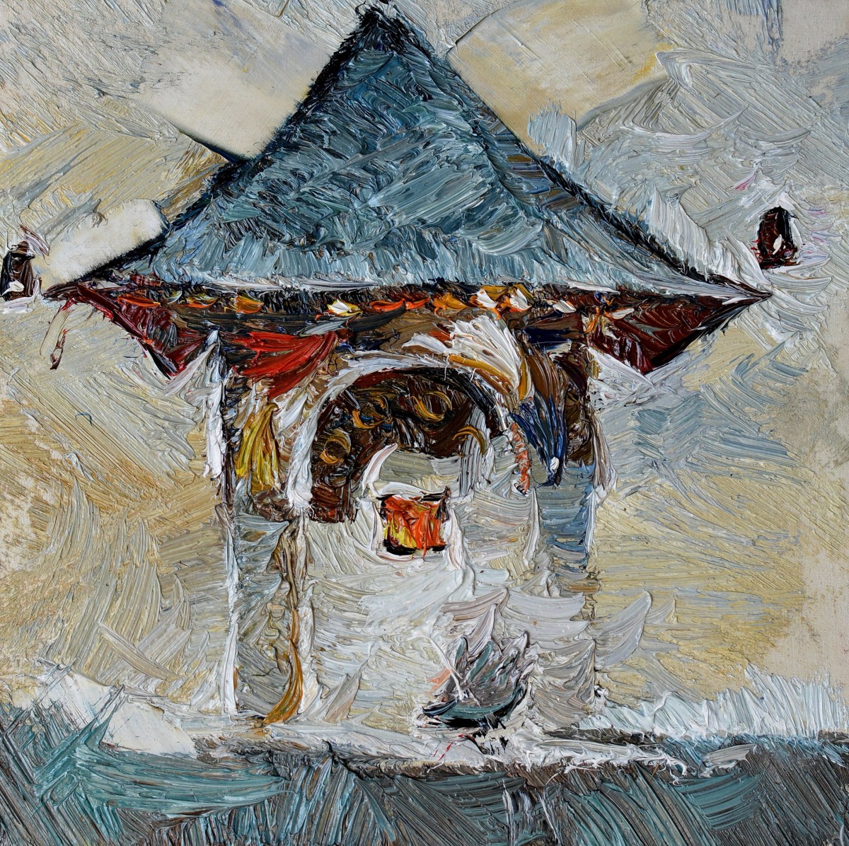 "Painting. Pleinair. Pleinair romania" by Doina Mîndrean, oil on canvas