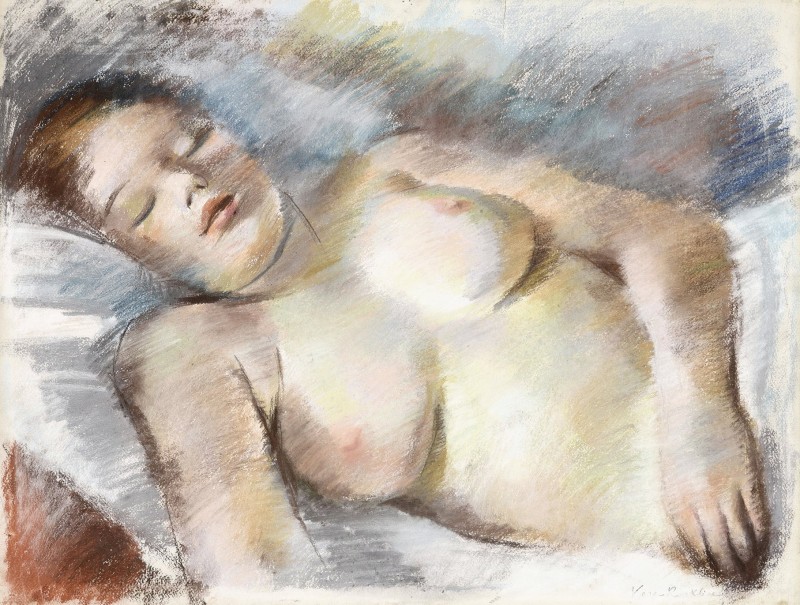 "Drawing. Nude" by Vera Nikolaïevna Rokhlina