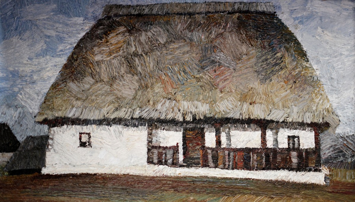 "Motiv. Baia Mare" by Iulia Stratan, 2010, 350x600mm, ulei pe pânză
