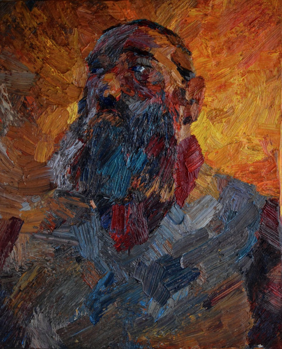 "Portrait" by Ion Golubei, 2016, 520x420mm, oil on canvas