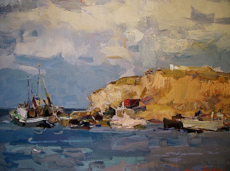 "Pictură. Peisaj maritim" by Fyodor Z. Zakharov