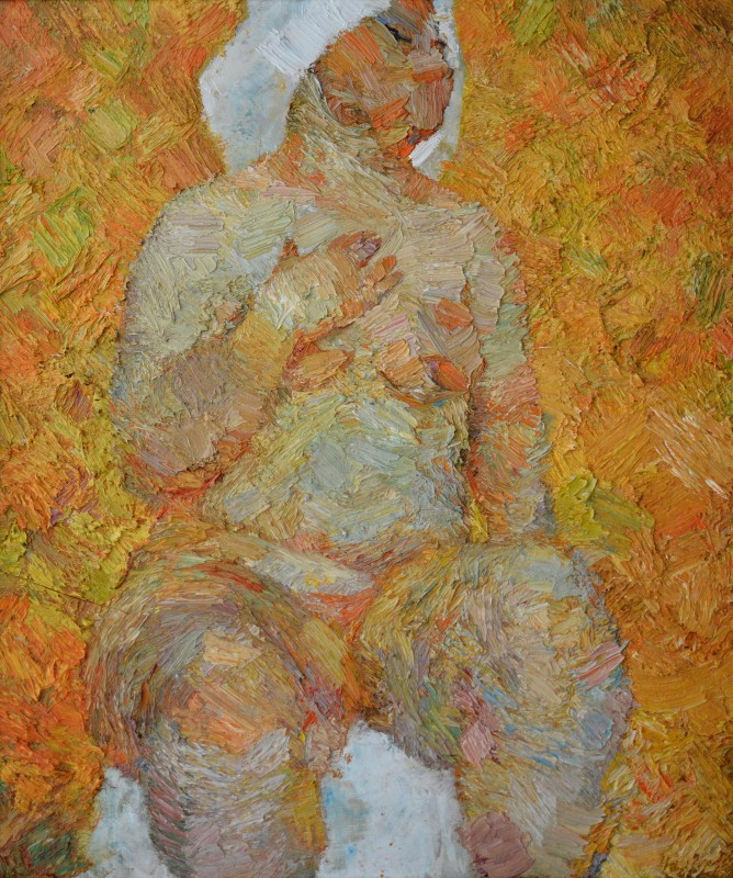 "Painting. Nude. Long term" by Ion Golubei, 620x520mm, oil on canvas