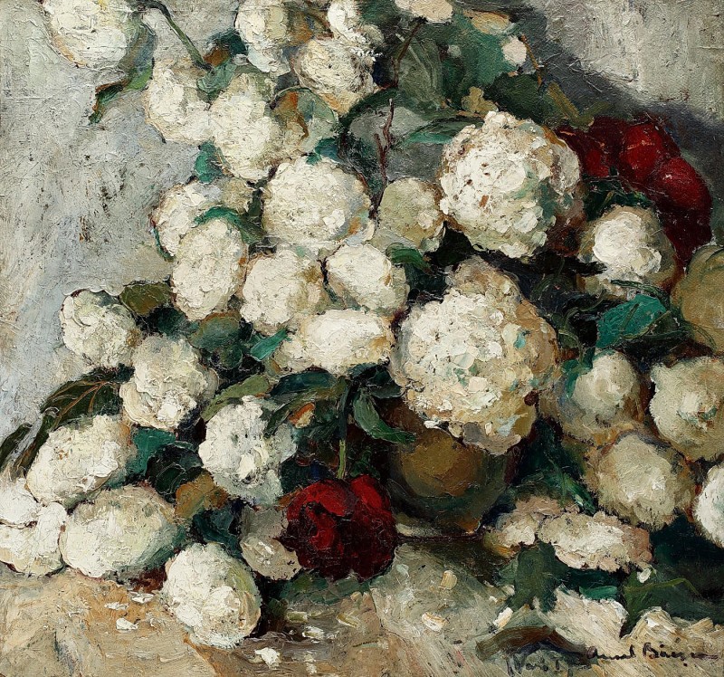 "Pictură. Flori" by Aurel Băeșu