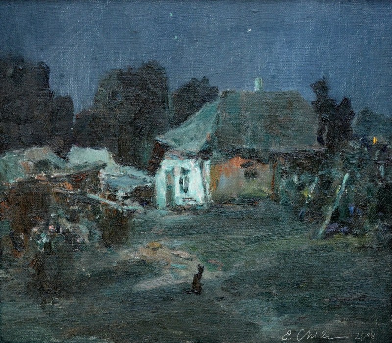 "Painting. Landscape. Pleinair" by Emil Childescu, oil on canvas