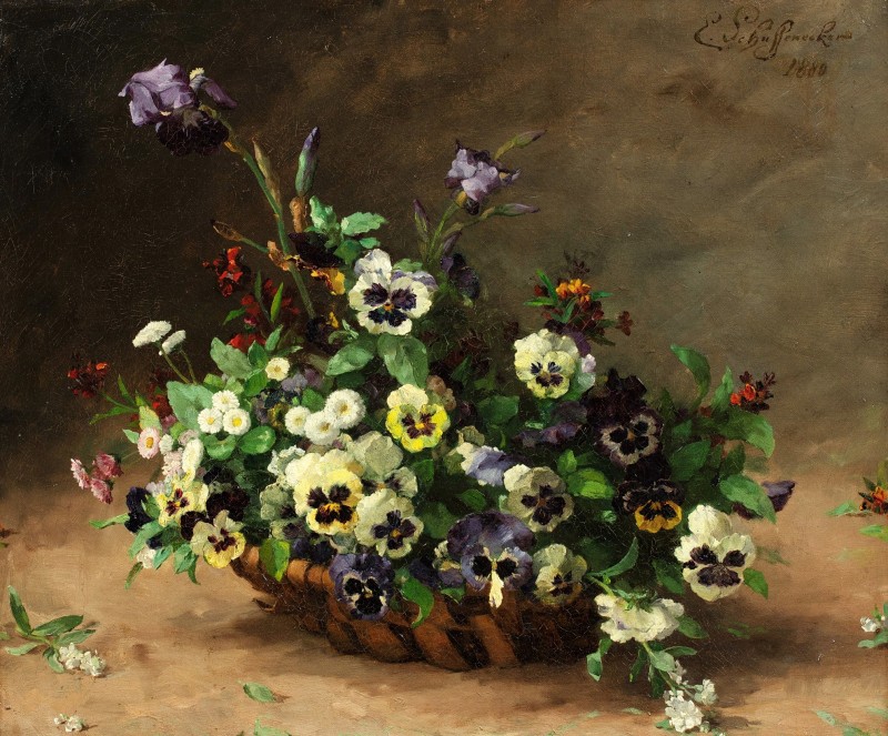 "Painting. Flowers" by Émile Schuffenecker