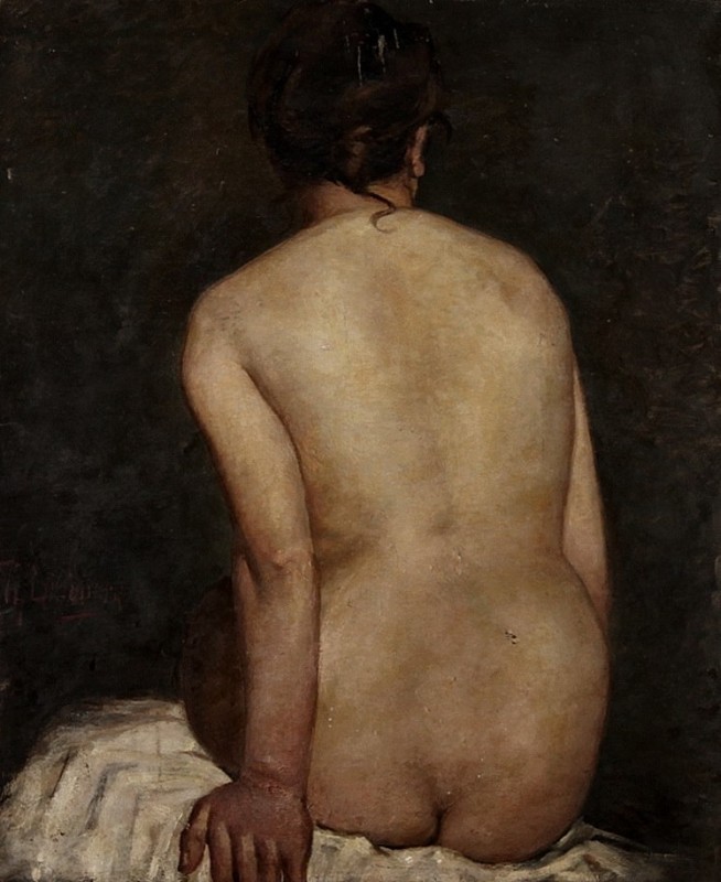 "Painting. Nude" by Theodor Lundberg