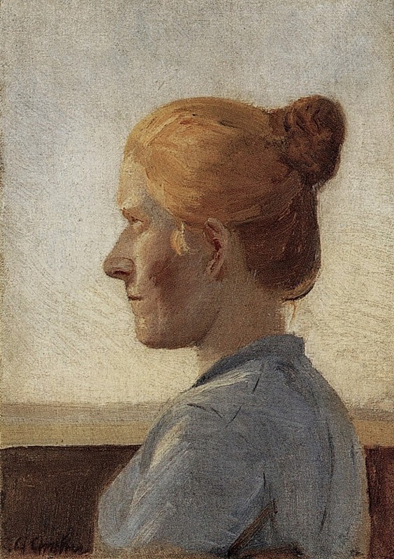 "Pictură. Portret" by Anna Ancher