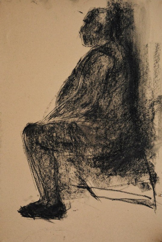 "Figură" by Vlada Cibuc, 2015, oil on canvas