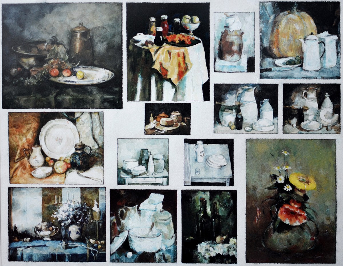 "Copii" by Daniela Nemțanu, 2015, 550x650mm, Oil on paper