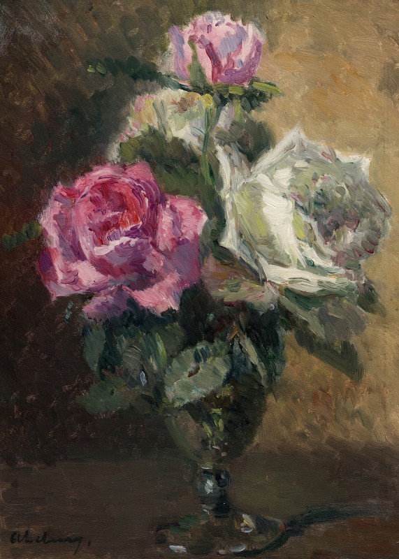 "Pictură. Flori" by Albert Lebourg