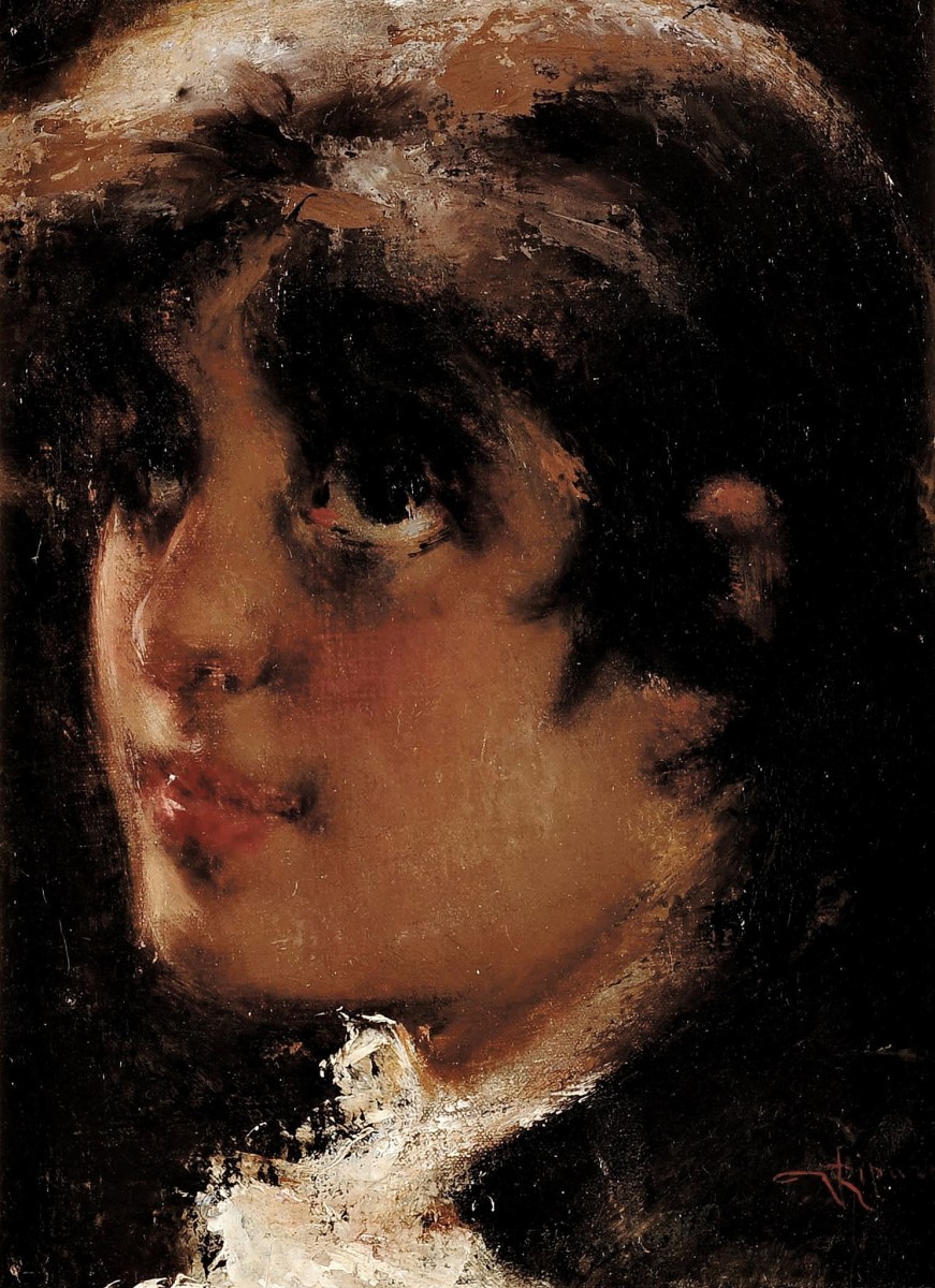 "Pictură. Portret" by Gaetano Bellei