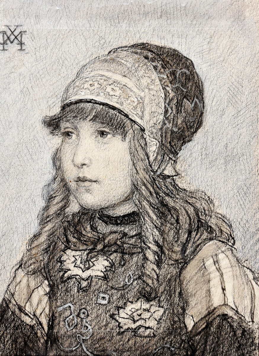 "Drawing. Portrait" by Xavier Mellery