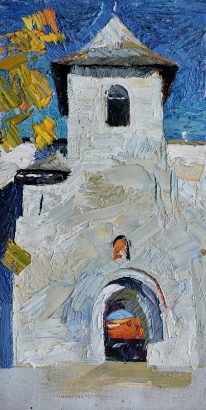 "Pictură. Pleinair. Pleinair România" by Carolina Leagul, ulei pe pânză