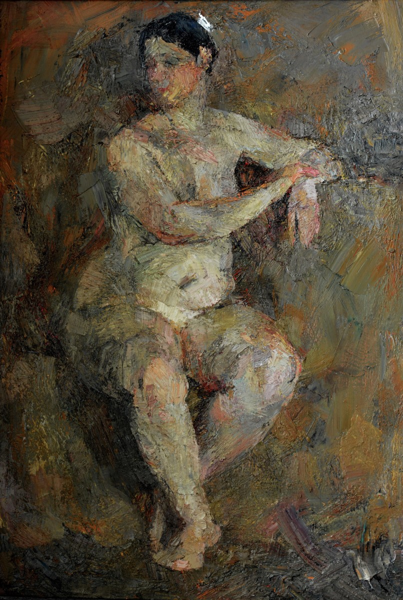 "Nud" by Alexandru Untilov, 2015, 1000x680mm, oil on canvas