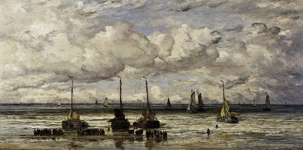 "Painting. Marine landscapes" by Hendrik Willem Mesdag