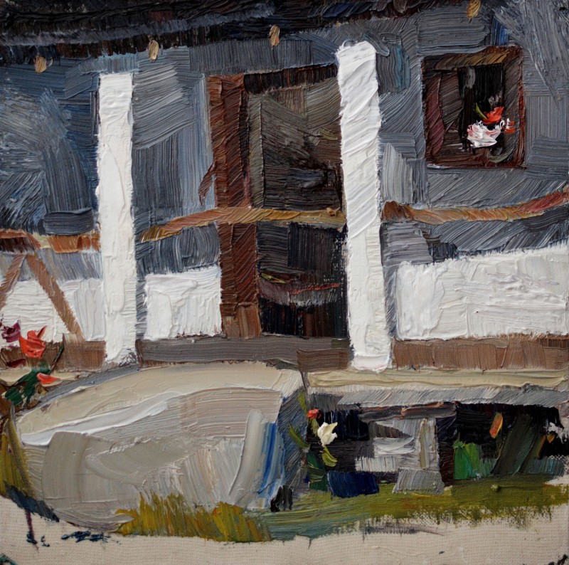 "Pictură. Pleinair. Pleinair în Moldova" by Maria Manchevici, ulei pe pânză