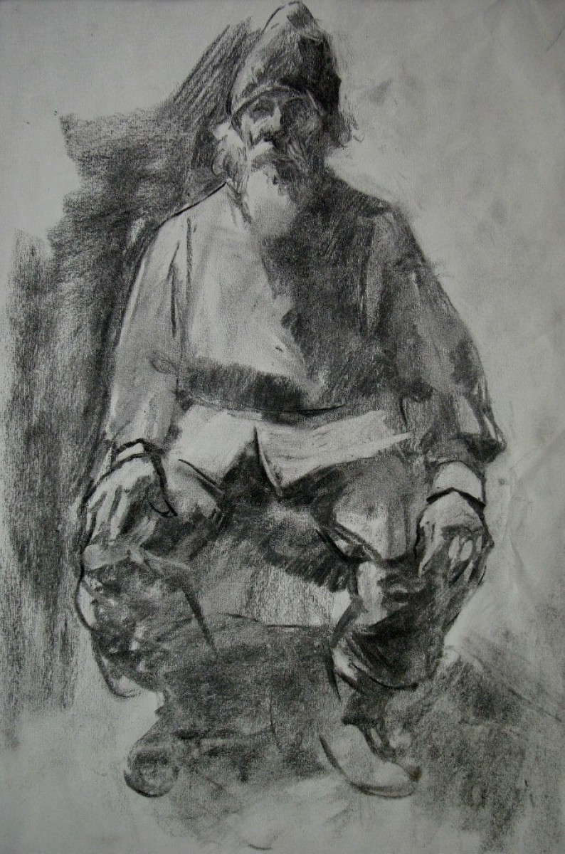 "Рисунок. Фигура / полуфигура" by Гхеоргхе Лисица